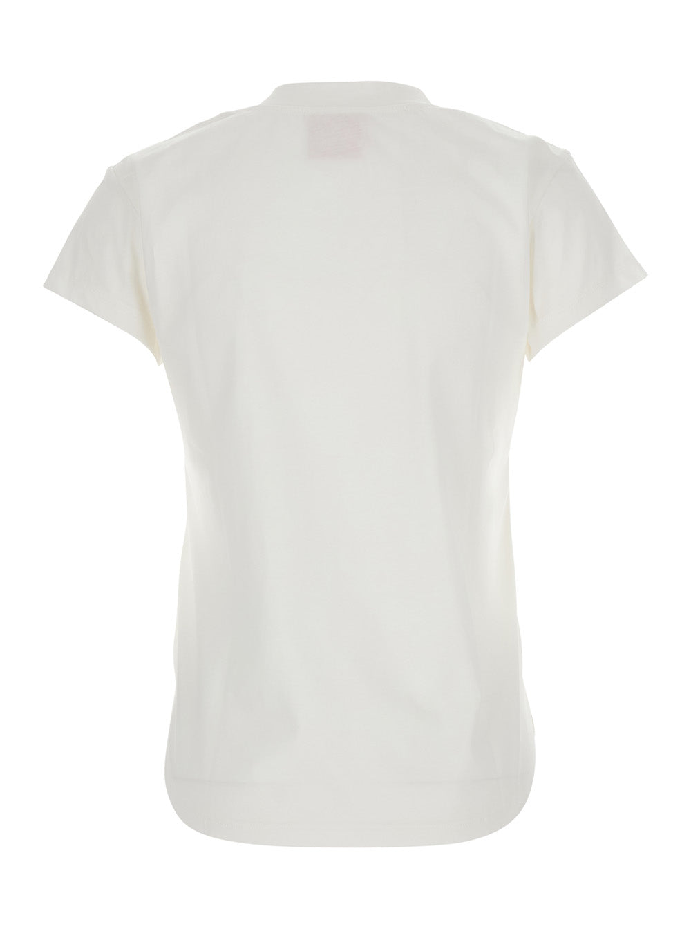 White T-Shirt M304zzss With Round Neck And Short Sleeves Cotton For Women Tshirts Polo Shirts