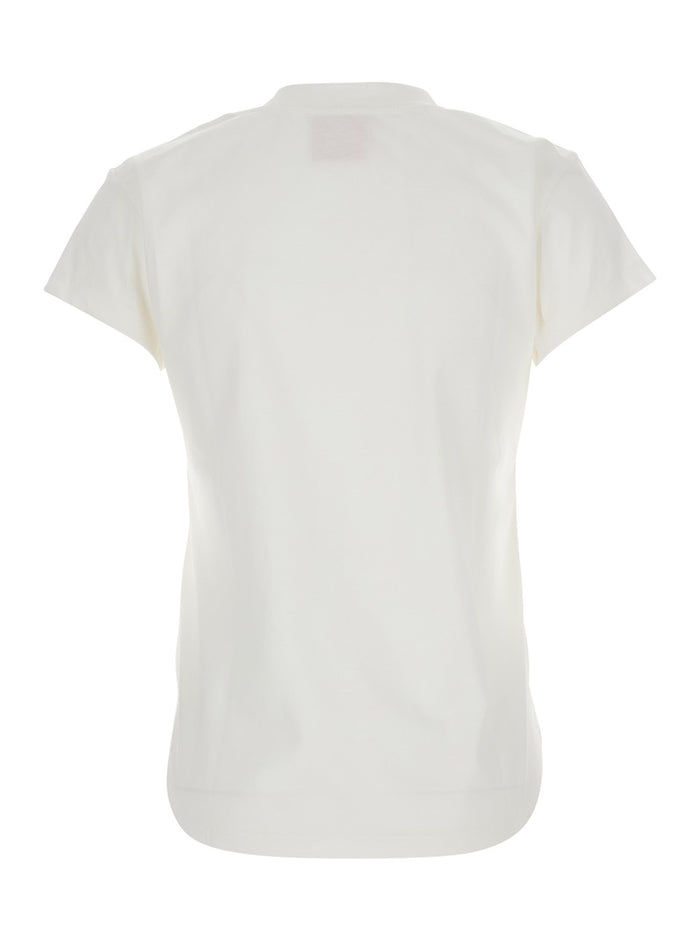 White T-Shirt M304zzss With Round Neck And Short Sleeves Cotton For Women Tshirts Polo Shirts
