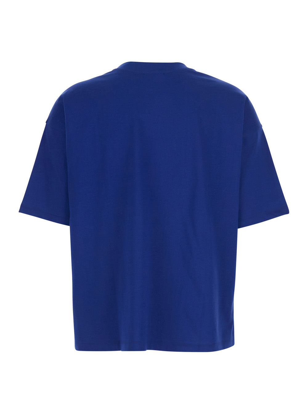 Blue T-Shirt With Round Neck In Cotton For Women Blu Tshirts And Polo Shirts