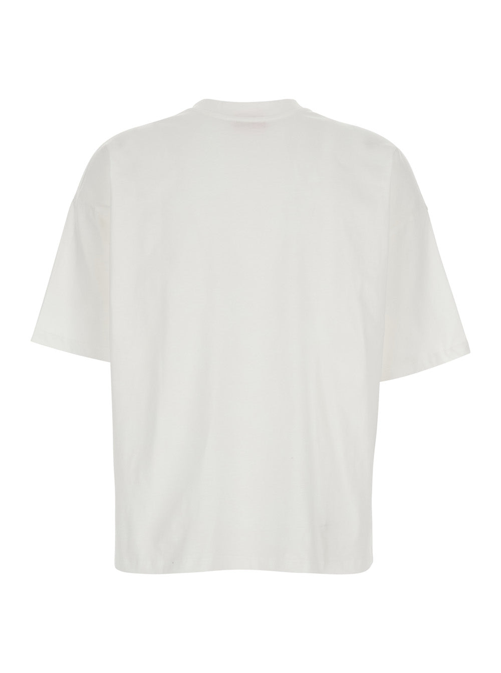 White T-Shirt With Round Neck And Short Sleeves In Cotton For Women Tshirts Polo Shirts