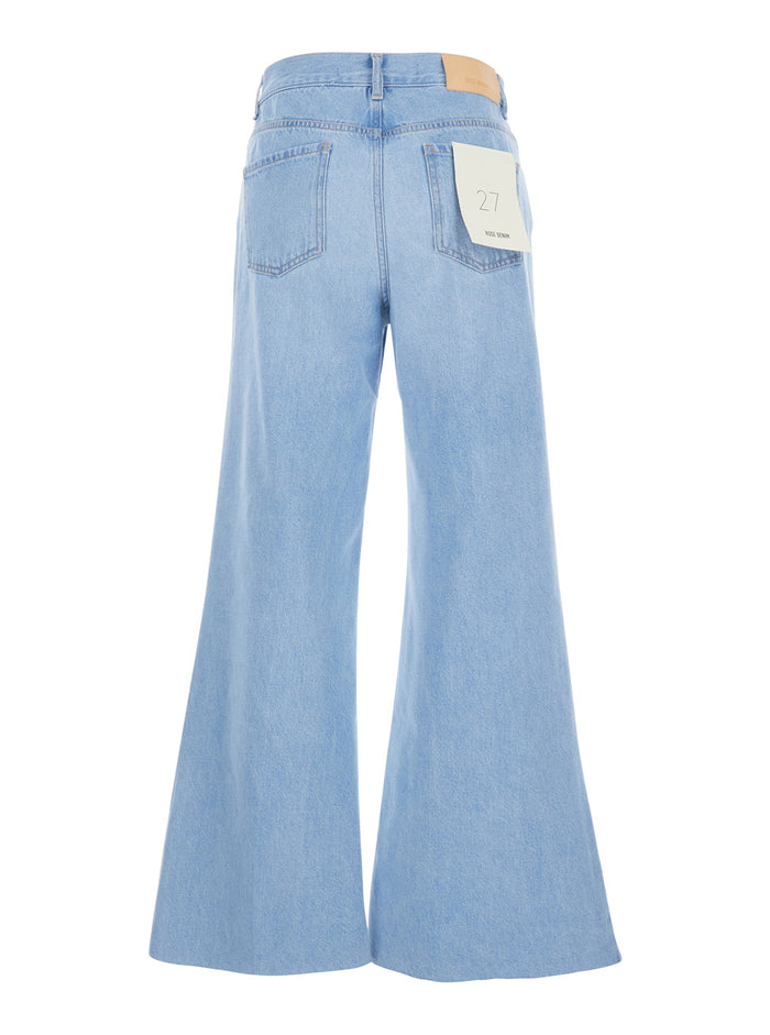 DENIM Blue Jeans with Five-Pocket Detail in Cotton for Men Light
