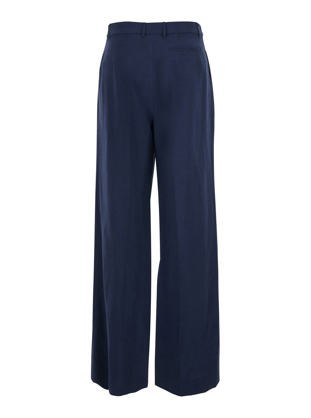 Blue High-Waisted Pants with Side Pockets for Men Blu Trousers