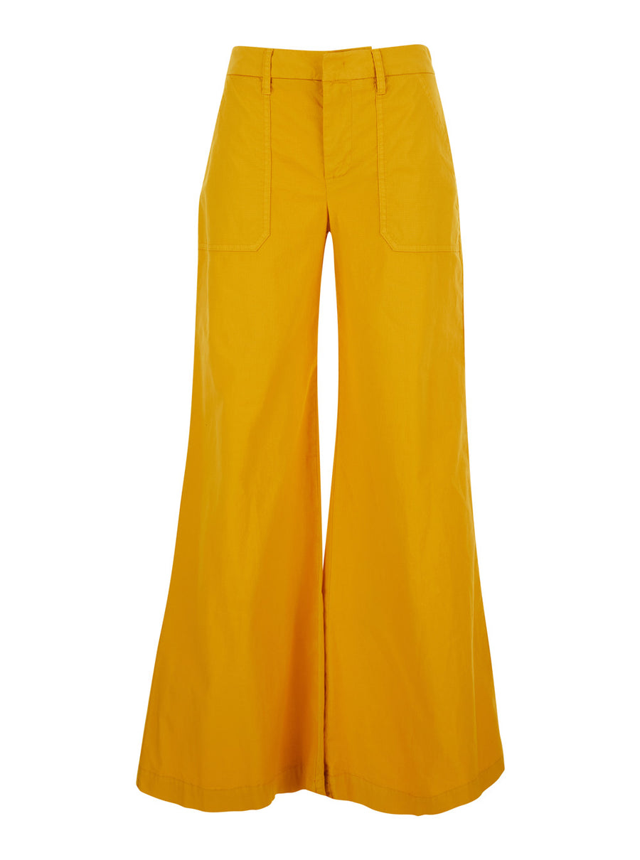 Trousers Yellow Cotton