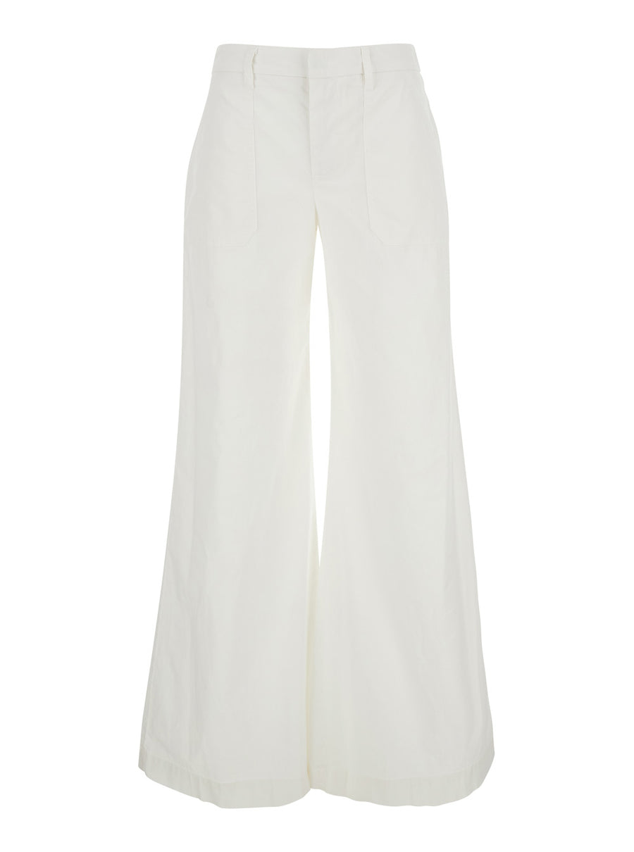 Trousers P401p White Cotton