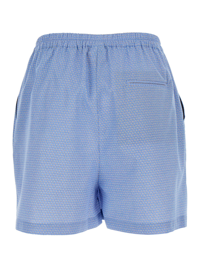 Blue Shorts Light And Bermuda