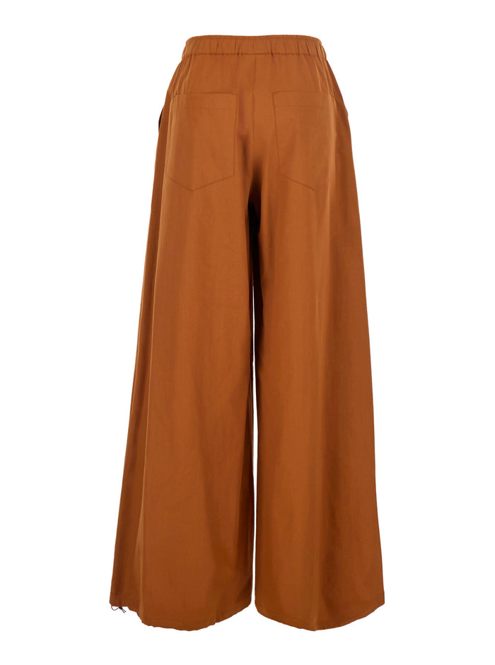 Pants Pam010rust With Side Pockets Brown Trousers