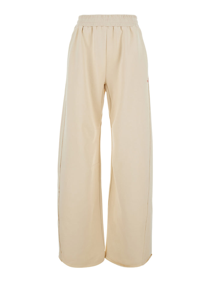 Cris Pants With Front Pockets And High Waist White Cotton For Women Trousers