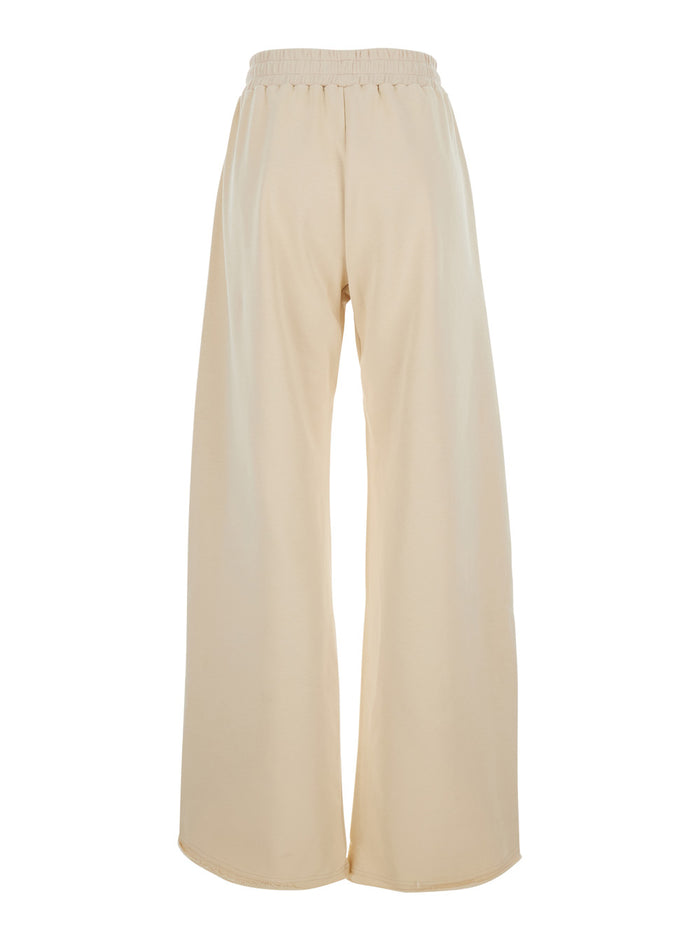 Cris Pants With Front Pockets And High Waist White Cotton For Women Trousers