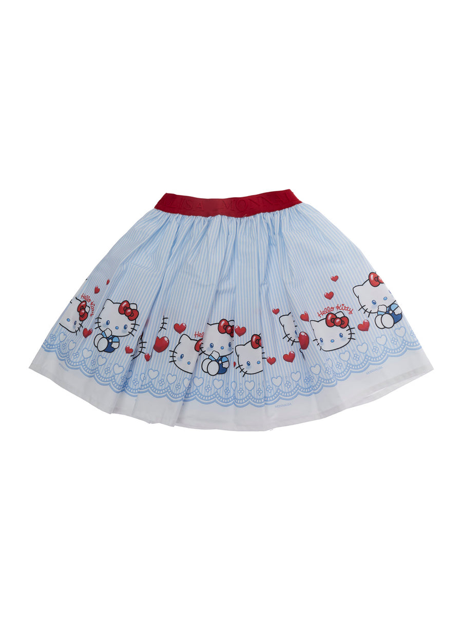 Flared Skirt Multicolour Cotton