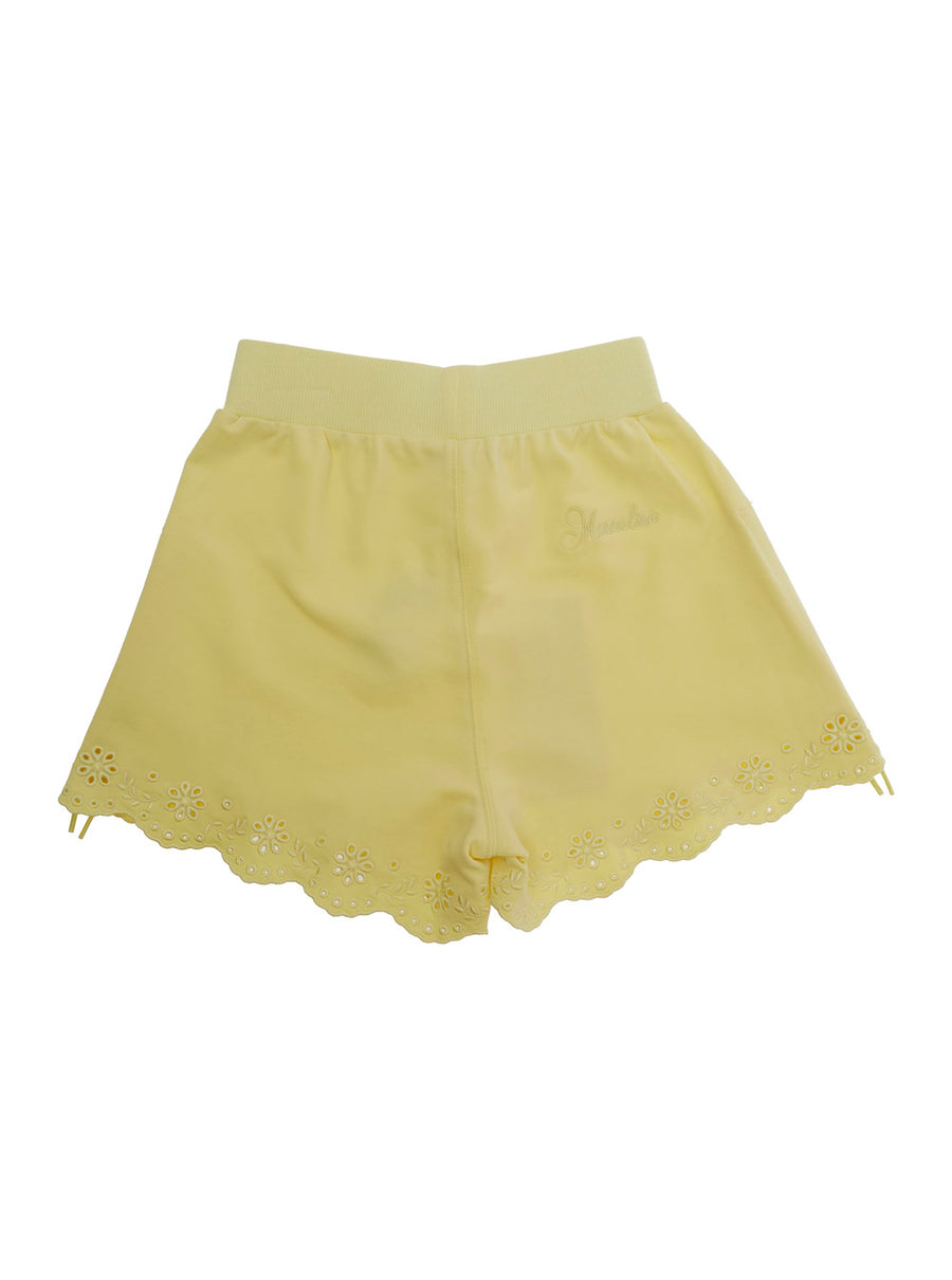Shorts Yellow Cotton