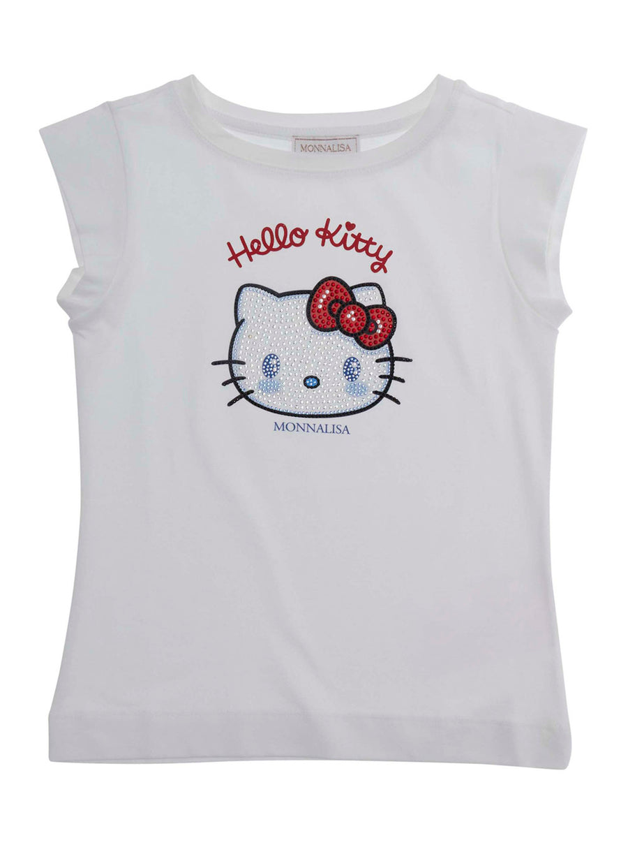 T-Shirt Hello Kitty White Cotton T-shirts