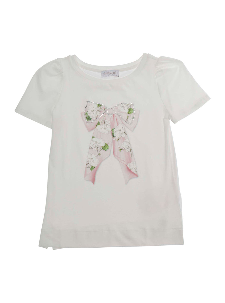 T-Shirt Crew Neck White Stretch Cotton T-shirts