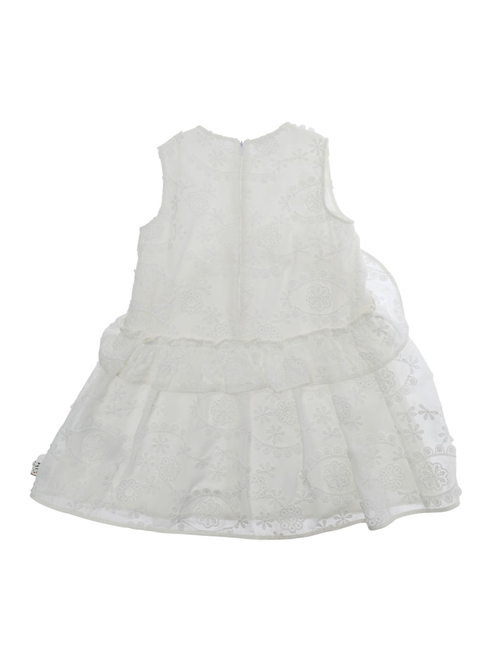 Dress N2109qn0475n21d153f0n100 White With Elegant Details Polyester Girl