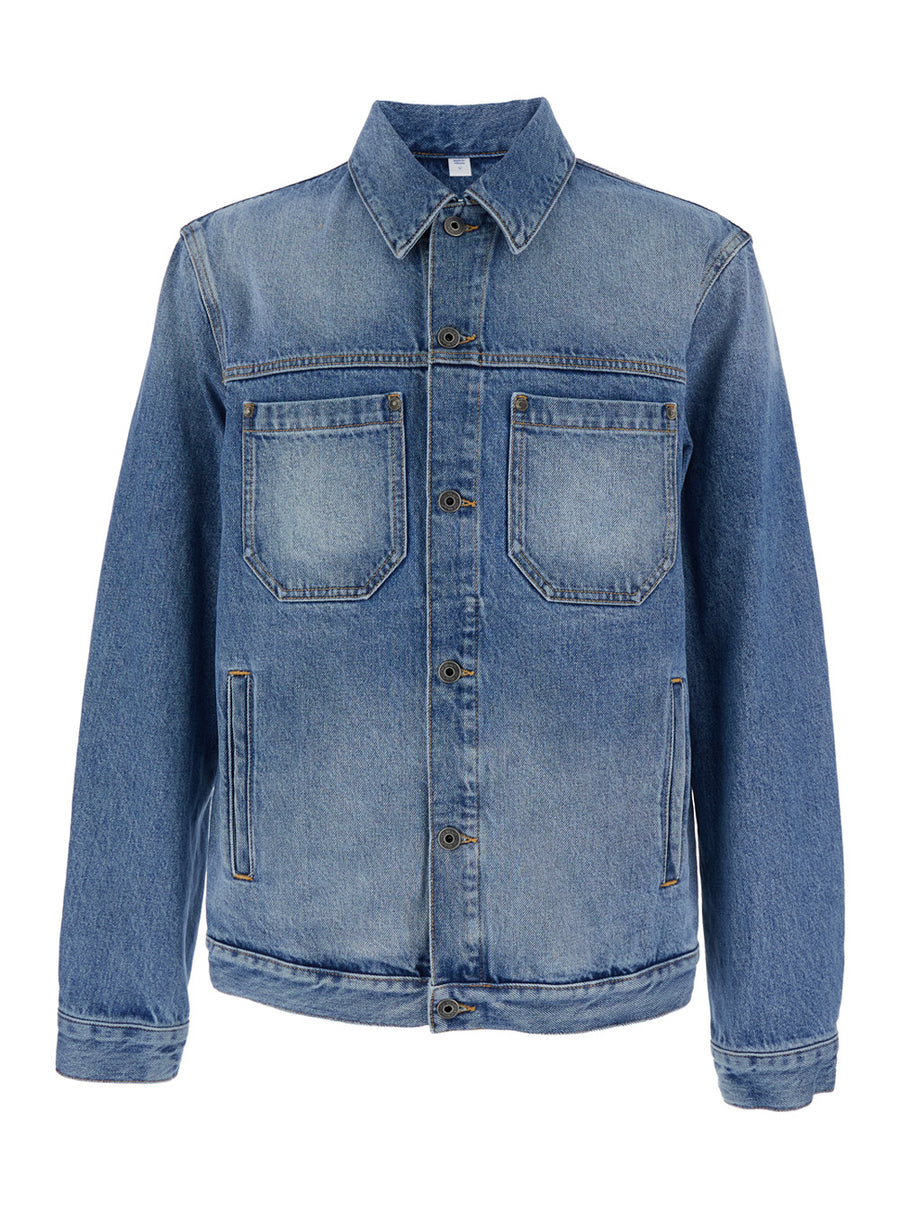 Denim Jacket Blue Cotton Coat