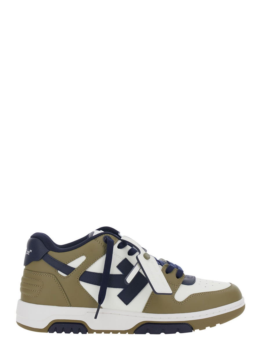 Sneakers Out Of Office Green Leather Calfskin Trainers