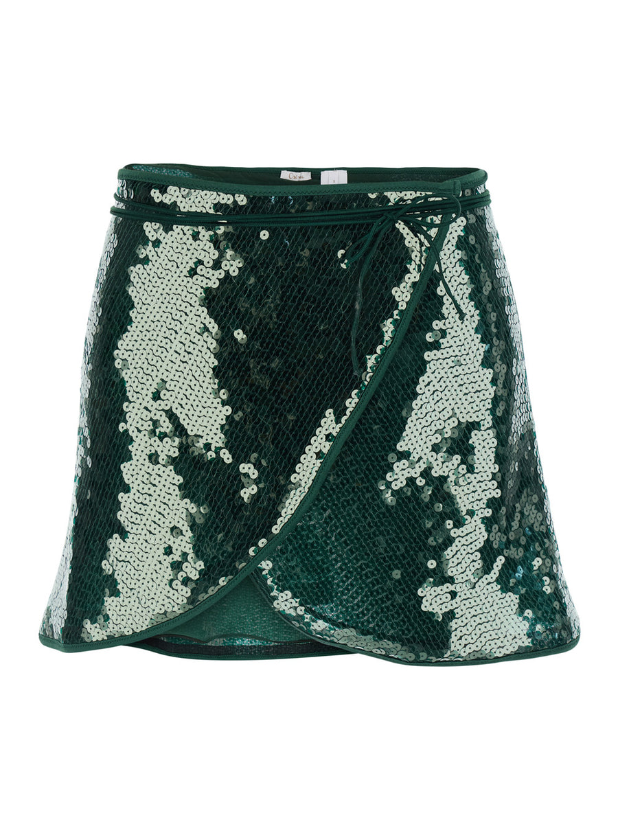 Skirt Marylin Green Tech Fabric