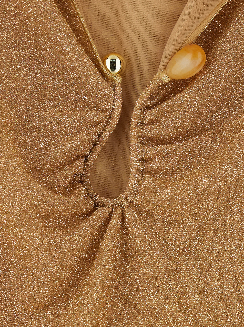 LUMIERE STONES Kaftan Metallic with Rhinestone Details - Tech Fabric Women Beachwear