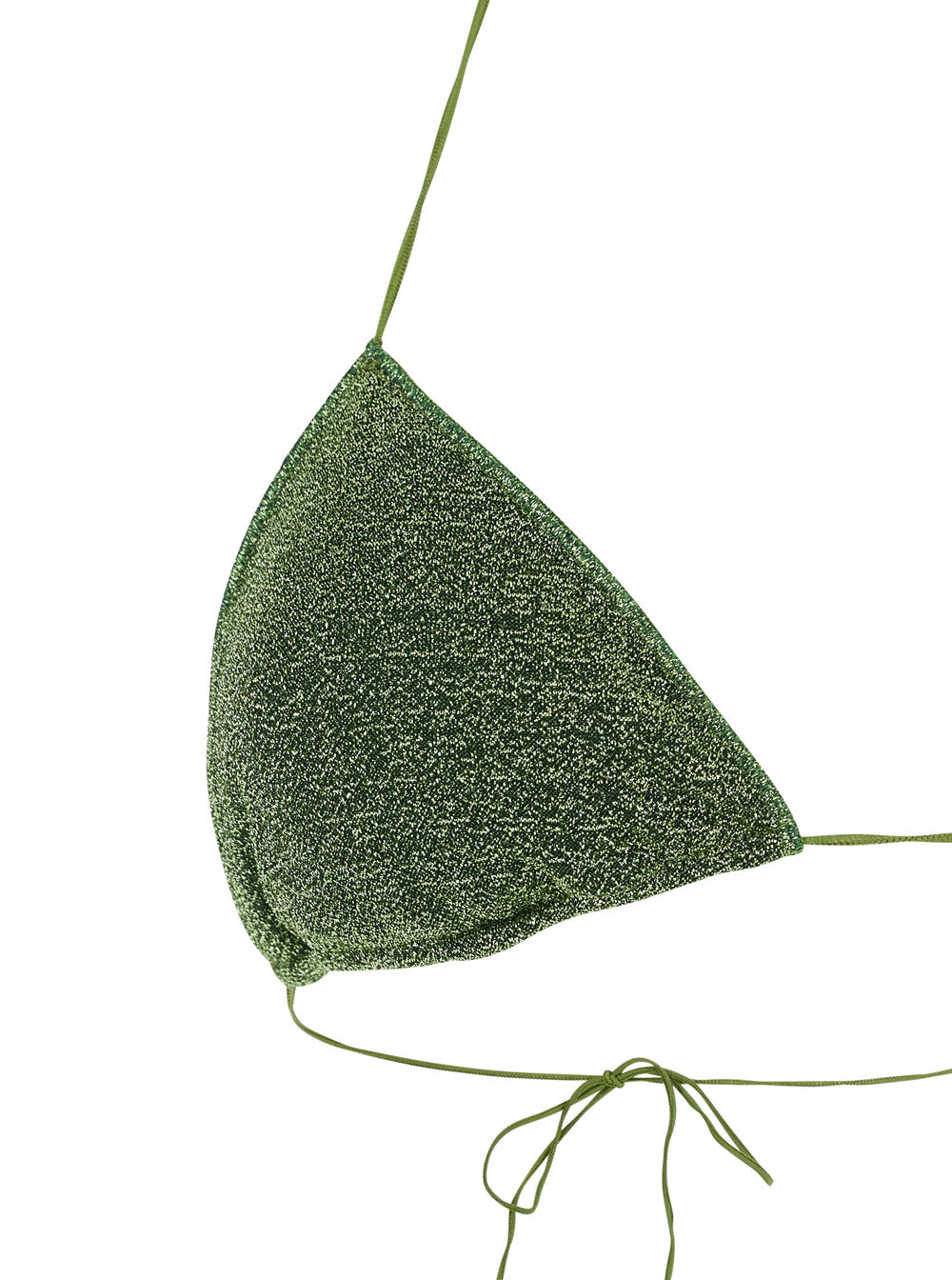 LUMIERE Green Bikini with Cut-Out Details in Tech Fabric for Women Beachwear