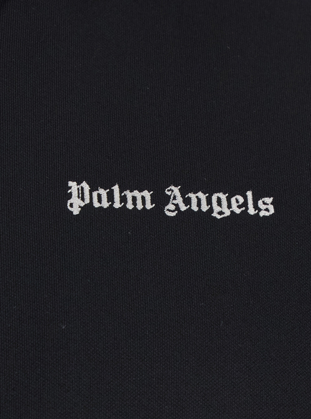 Mens Black Classic Logo Sweatshirt with Printed on Front in Tech Fabric Polyester Sweatshirts