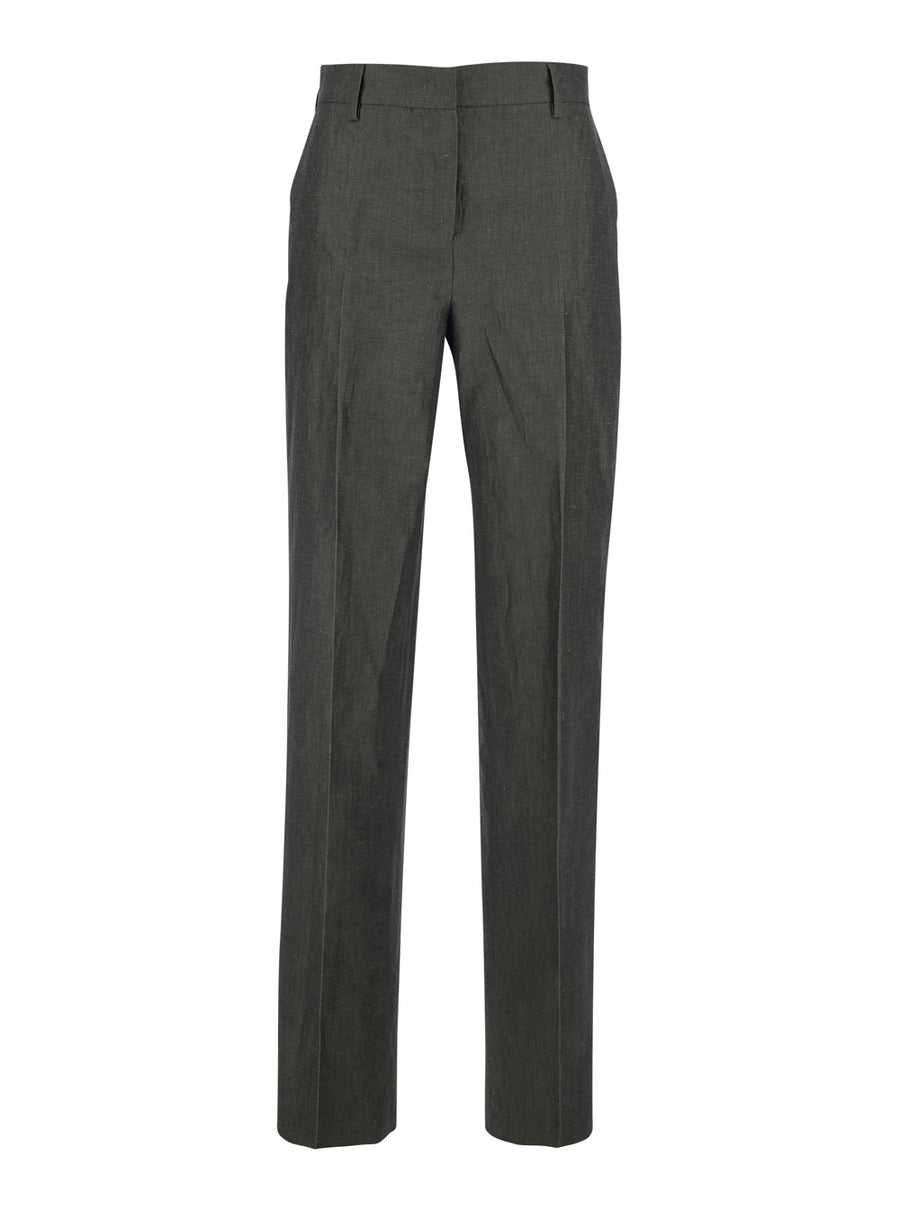 Trousers Ambra Linen-Cotton Brown