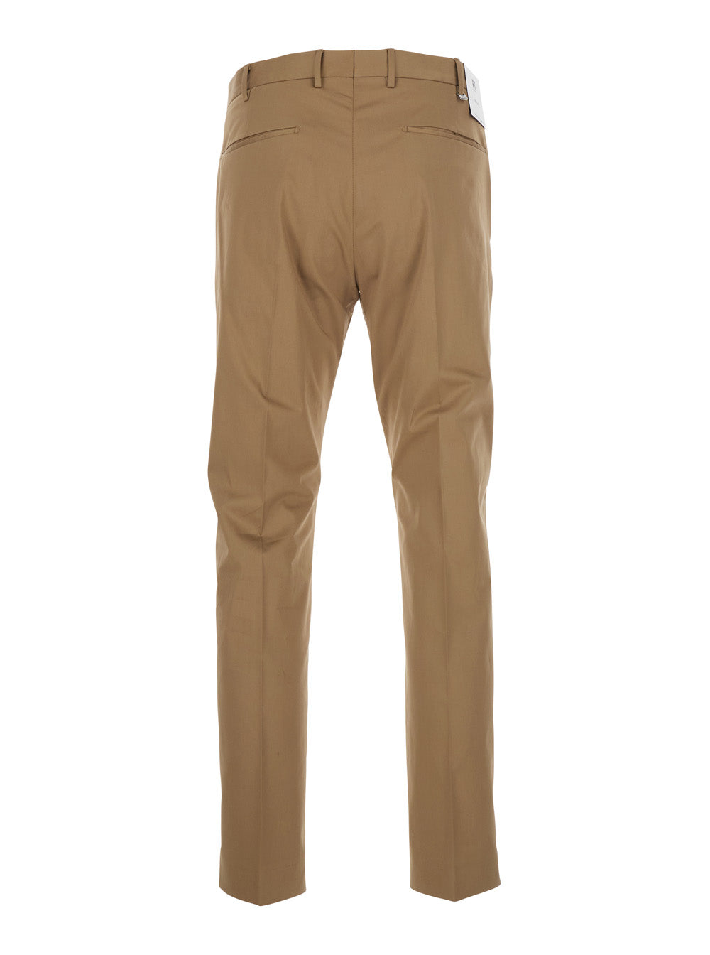 Mens Beige COASX0Z00FWDNU680130 Pants with Belt Loops and Welt Pockets on the Back Cotton Elastane Trousers
