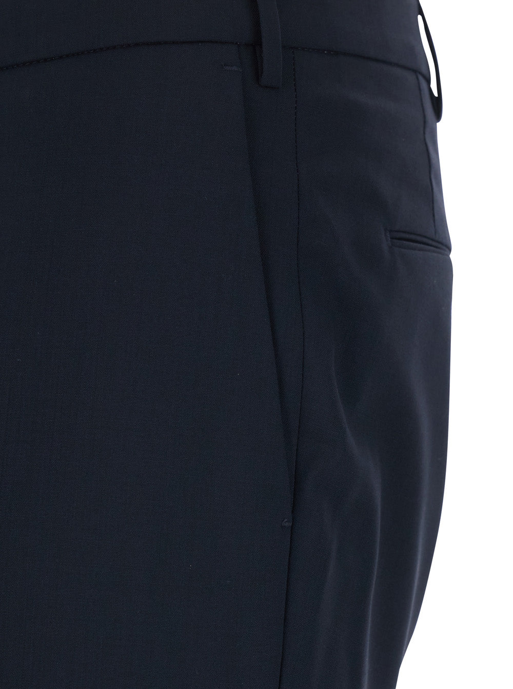 Slim Pants COVF1SZ00CL1MA270360 with Belt Loops and Welt Pockets on the Back in Blue Wool for Men Blu Virgin Elastane Trousers