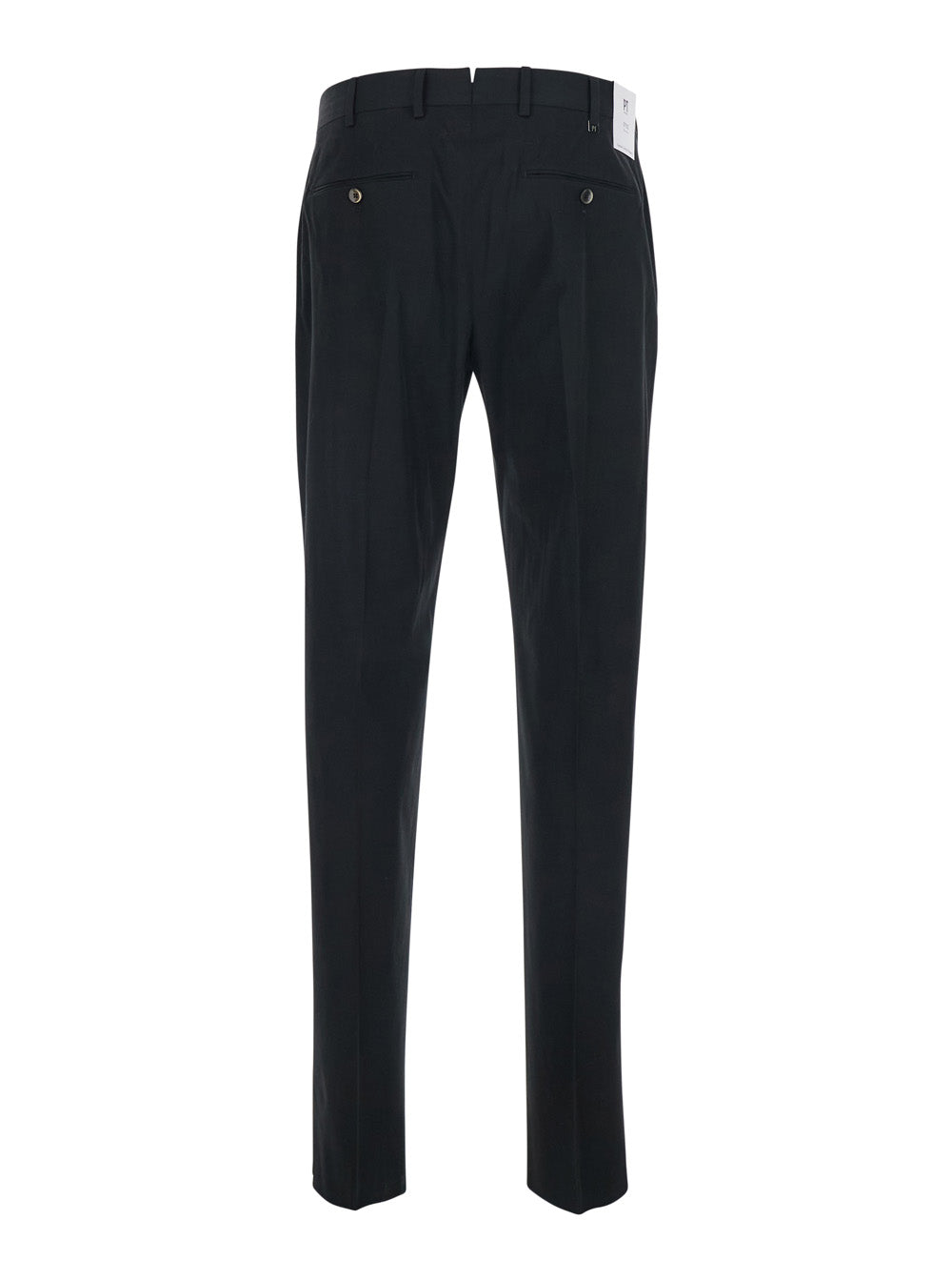 Pants UNION 1 PINCE COTONE Black with Pleats and Side Pockets for Men Cotton Elastane Trousers