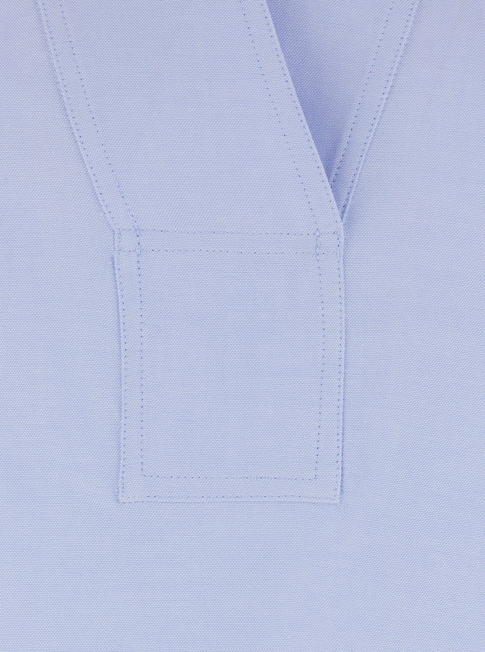 Shirt Blue With Classic Collar And Long Sleeves Cotton For Women Light Blouses