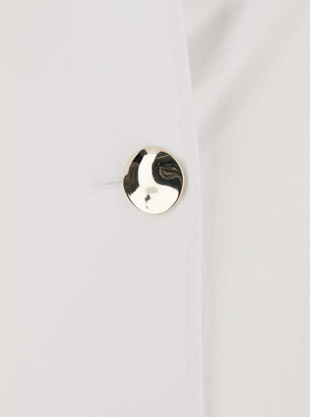 White Shirt With Classic Collar And Long Sleeves Cotton For Women Blouses