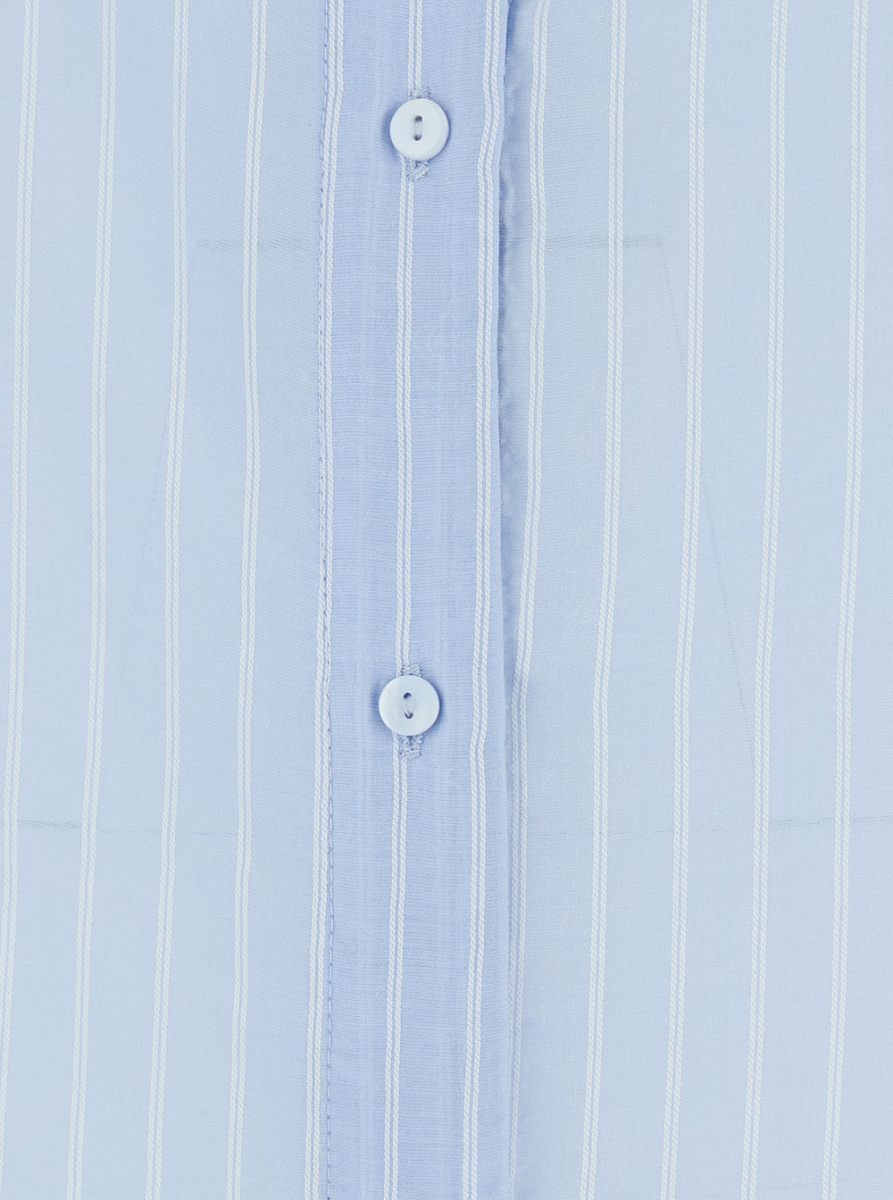 Light Blue Shirt With Classic Collar And Long Sleeves Lyocell For Women Nylon Polyester Blouses