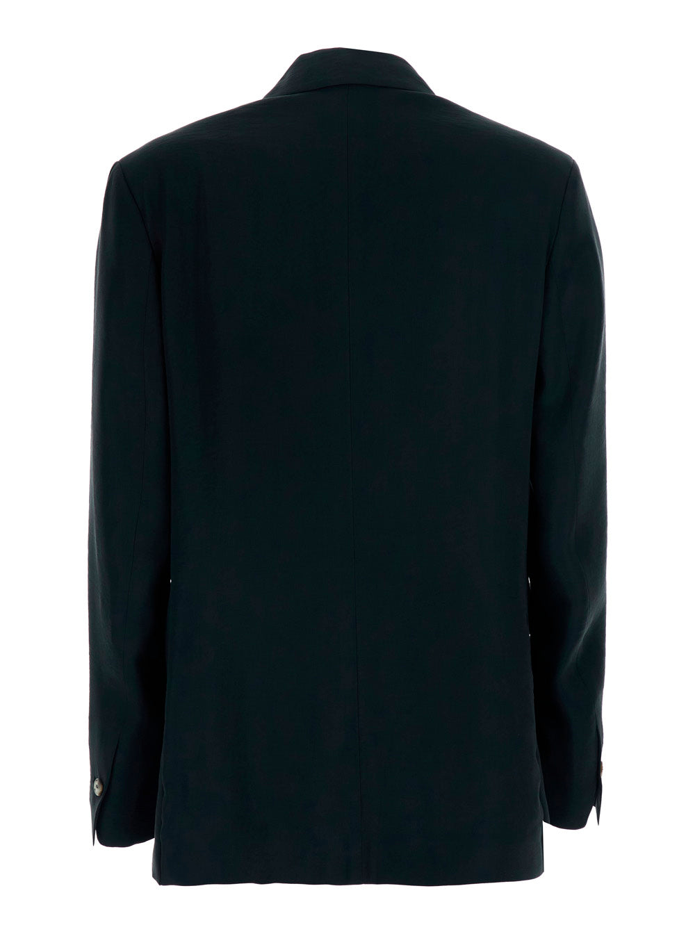 Black Blazer - Jacket With Front Closure And Side Pockets Modal Polyester Women Blazers