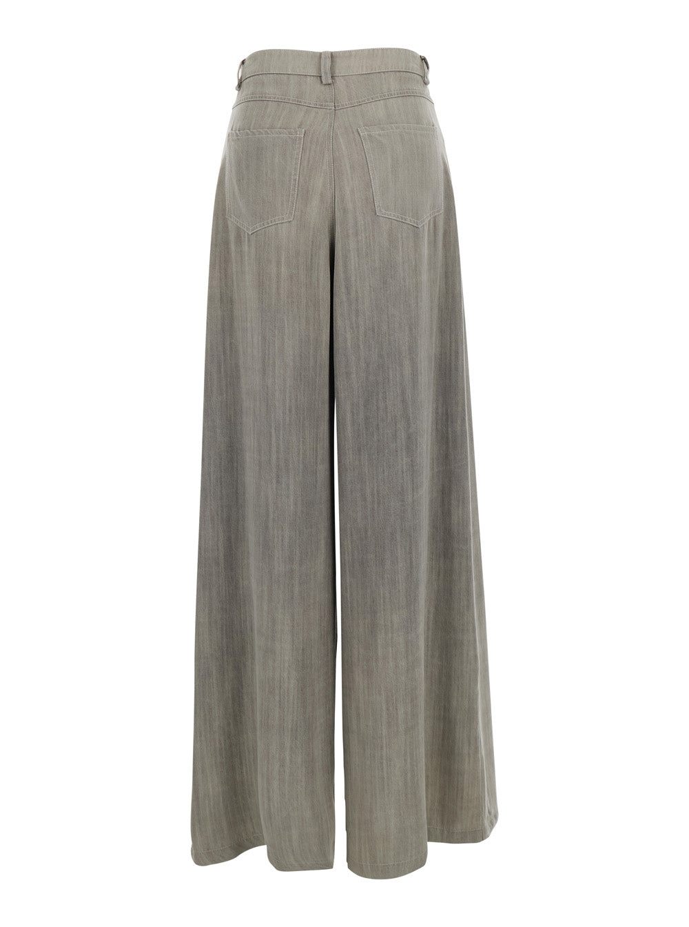 Gray TROUSERS with Side Pockets in Tencel for Men Grey