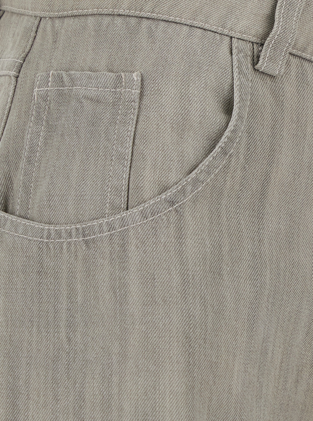 Gray TROUSERS with Side Pockets in Tencel for Men Grey