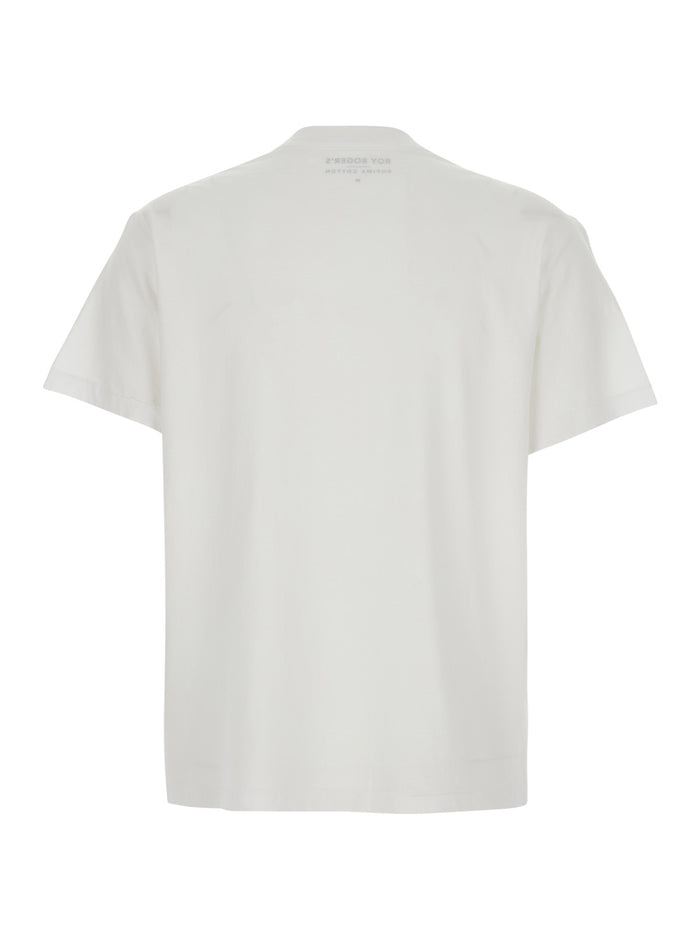 White T-Shirt With Short Sleeves Supima Cotton Jersey Tshirts And Polo Shirts