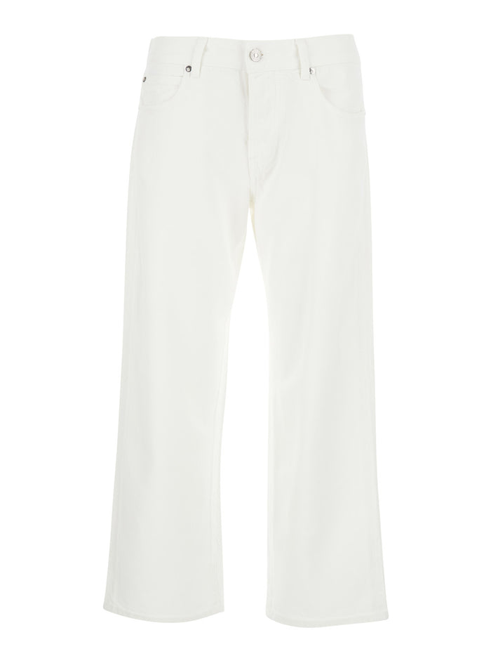 JS) New Oskar WOMAN Light Bull Tencel Old Reverse Optic White Jean