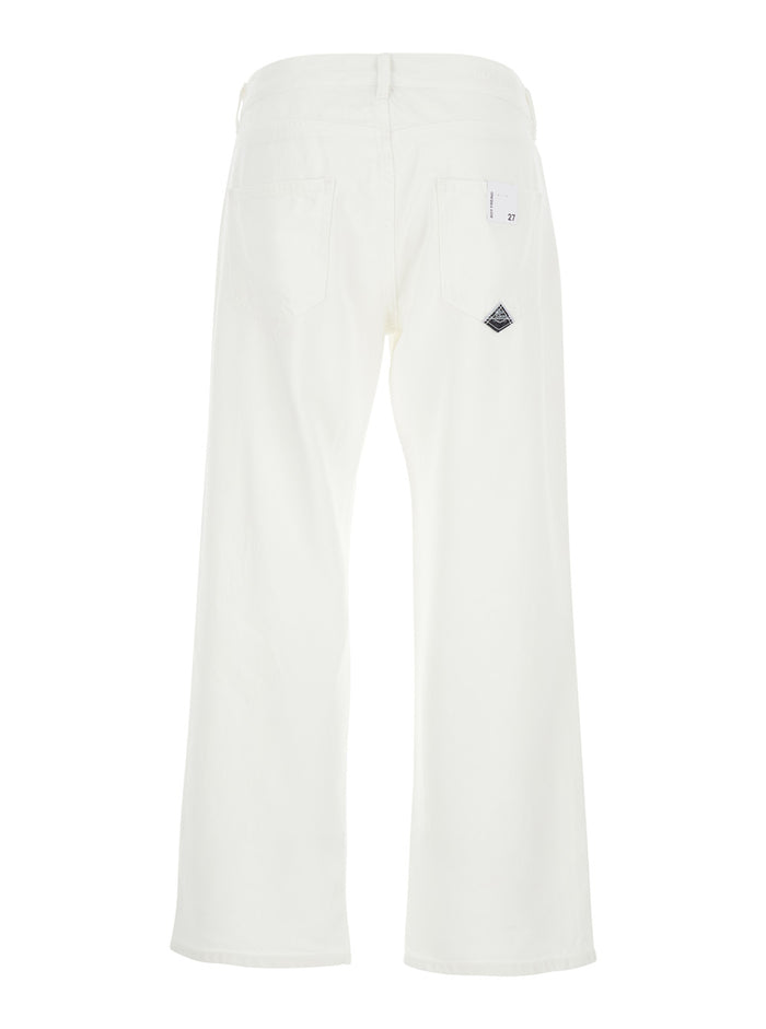 JS) New Oskar WOMAN Light Bull Tencel Old Reverse Optic White Jean