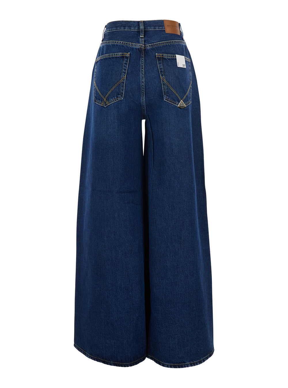 Kaori Jeans With Pockets And Frayed Hems Blue Lyocell Cotton For Women Blu
