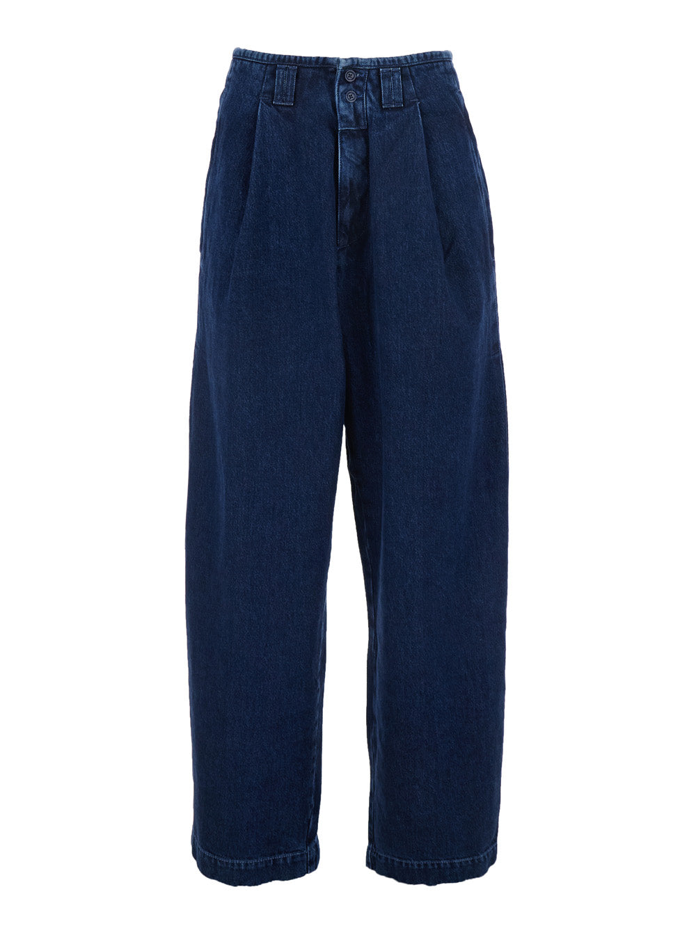 Eva Pants with R.R.EVA HERZIGOVA Detail in Blue Denim Women Blu Jean