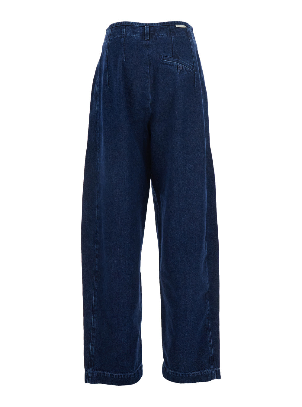 Eva Pants with R.R.EVA HERZIGOVA Detail in Blue Denim Women Blu Jean