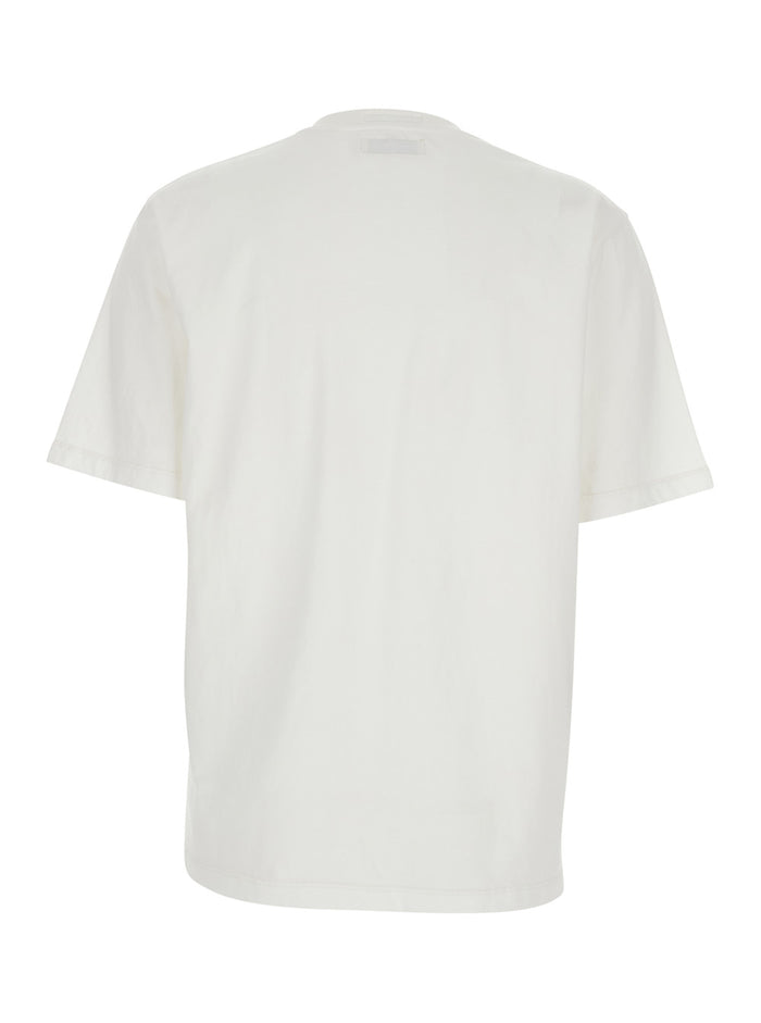 T-shirt R.R.EVA HERZIGOVA White with Front Print in Cotton for Women Tshirts And Polo Shirts