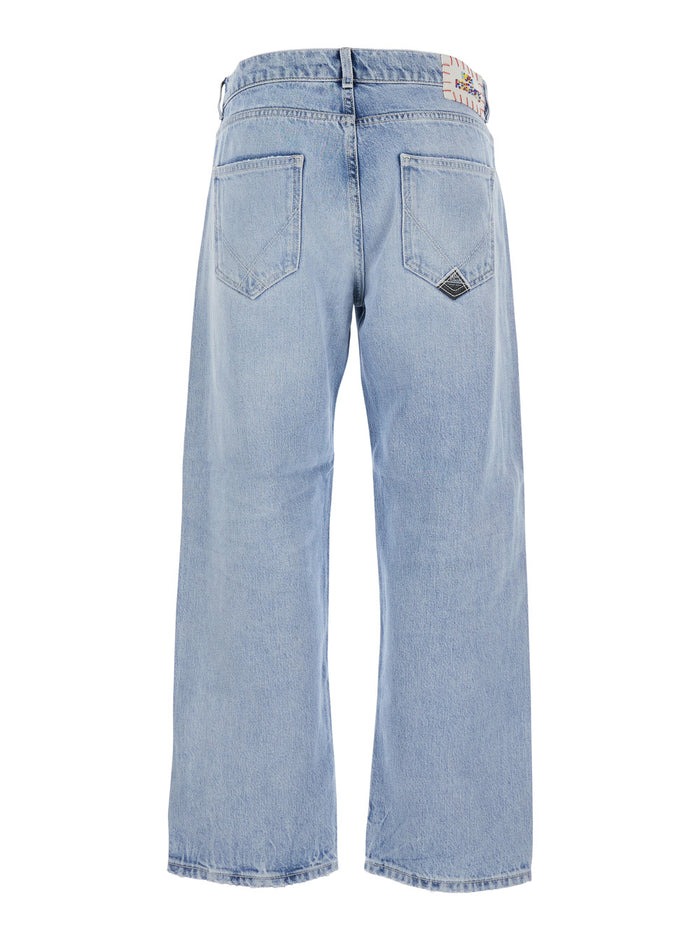 Jeans New Oskar Old Glory With High Waist And Pockets Blue Men Blu