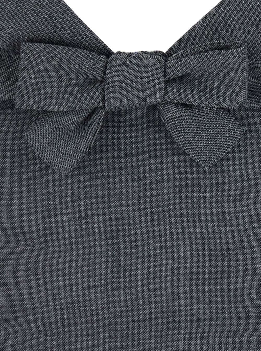 Halter Bow Tie Cami Top Gray Grey Wool Polyester Tops