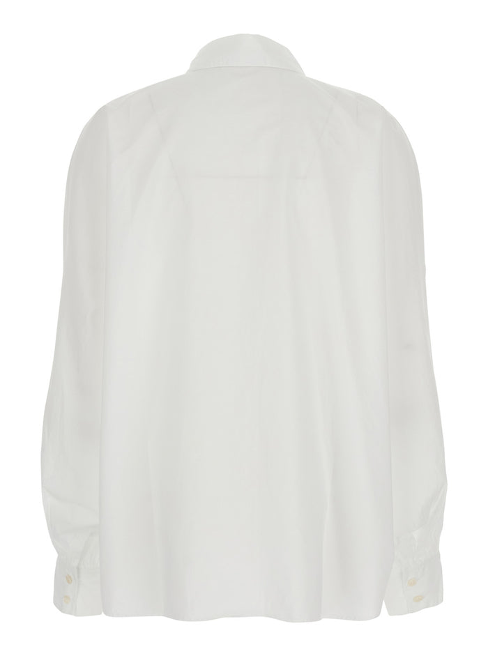 Classic White Cotton Shirt For Women And Blouses