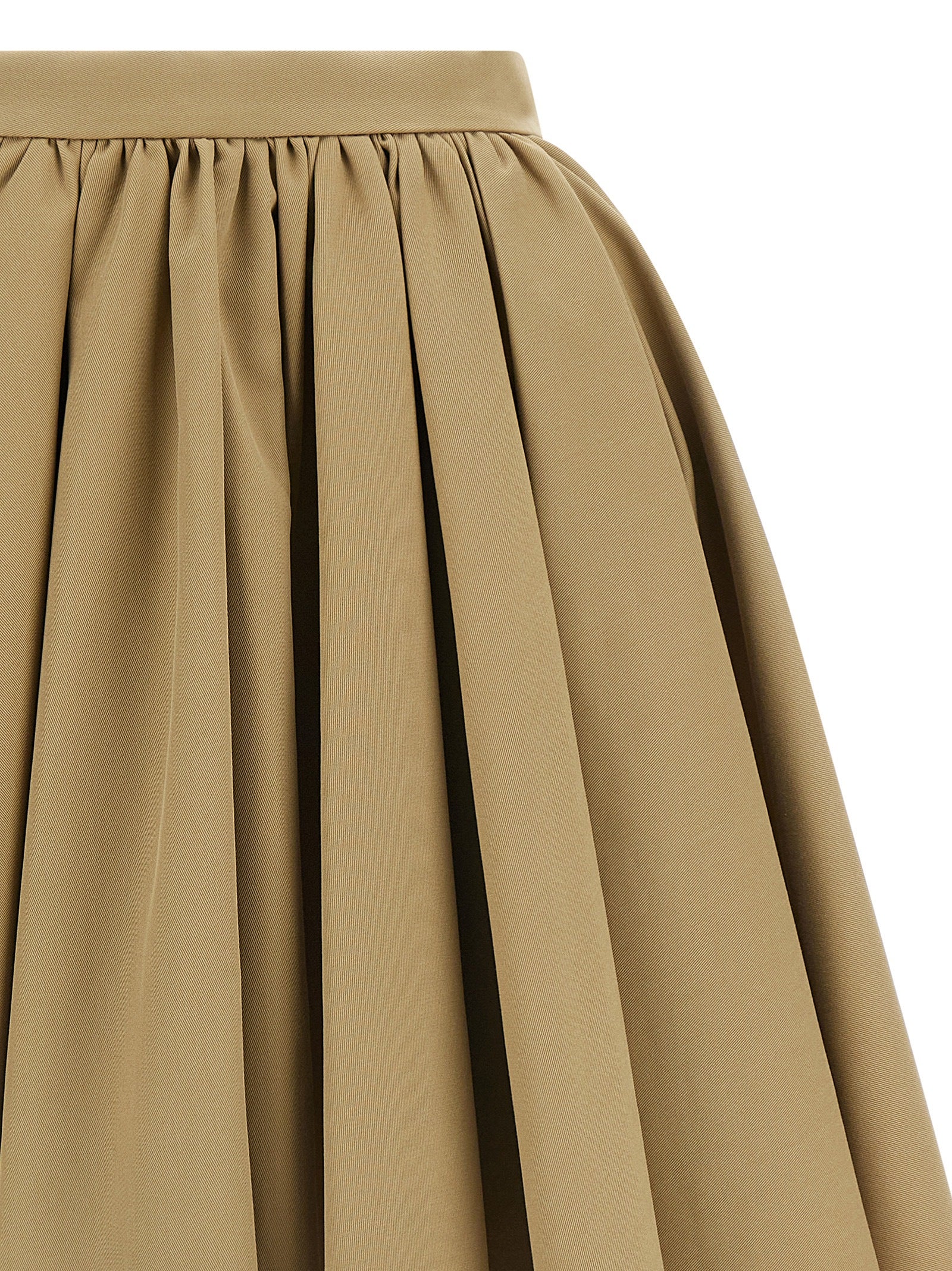 Asymmetrical skirt Beige Polyester Lyly Cotton