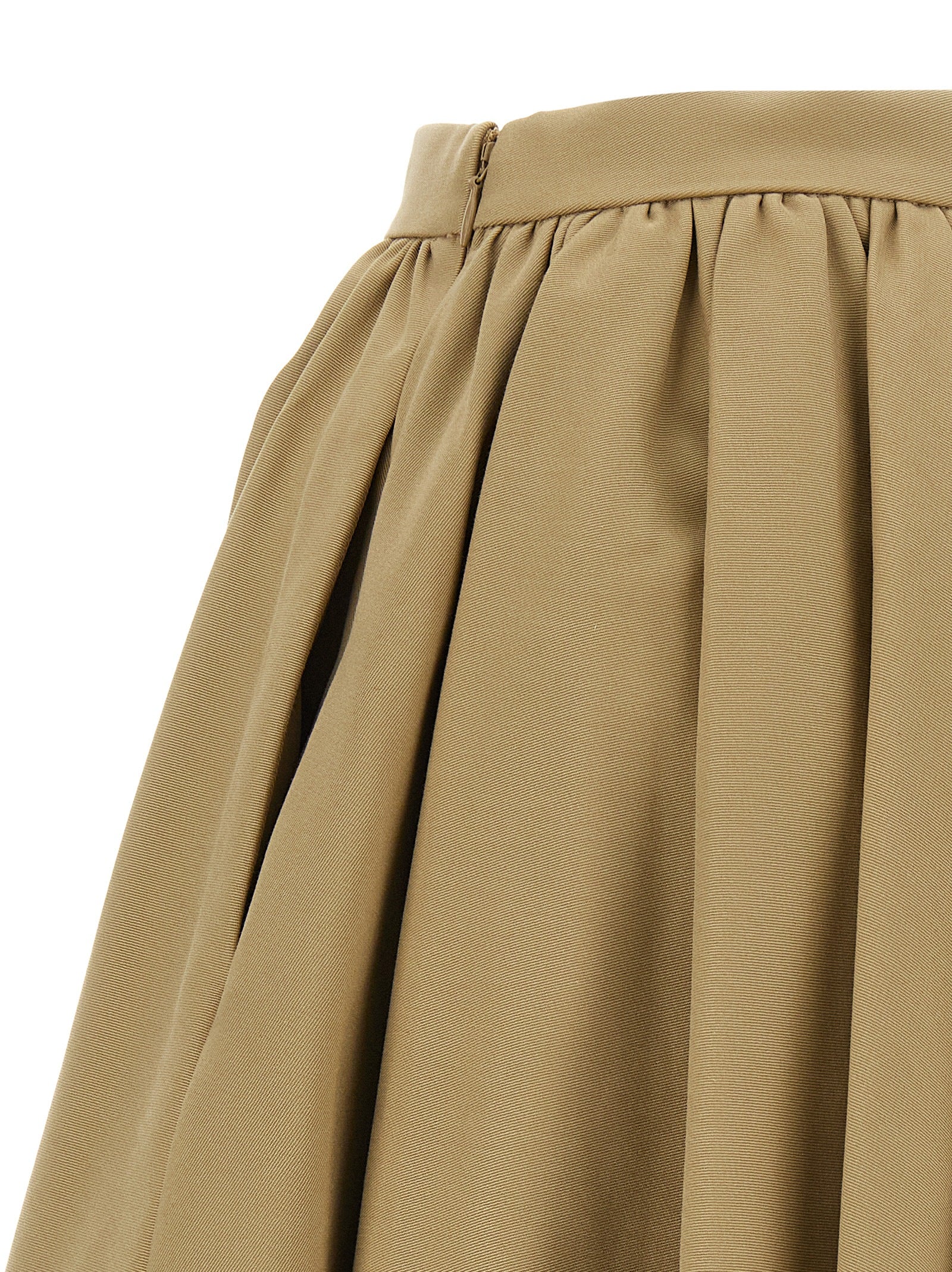 Asymmetrical skirt Beige Polyester Lyly Cotton