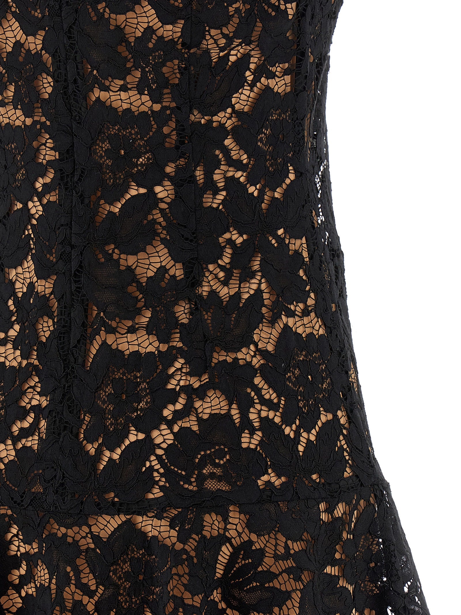 Black Lace Crystal Dress