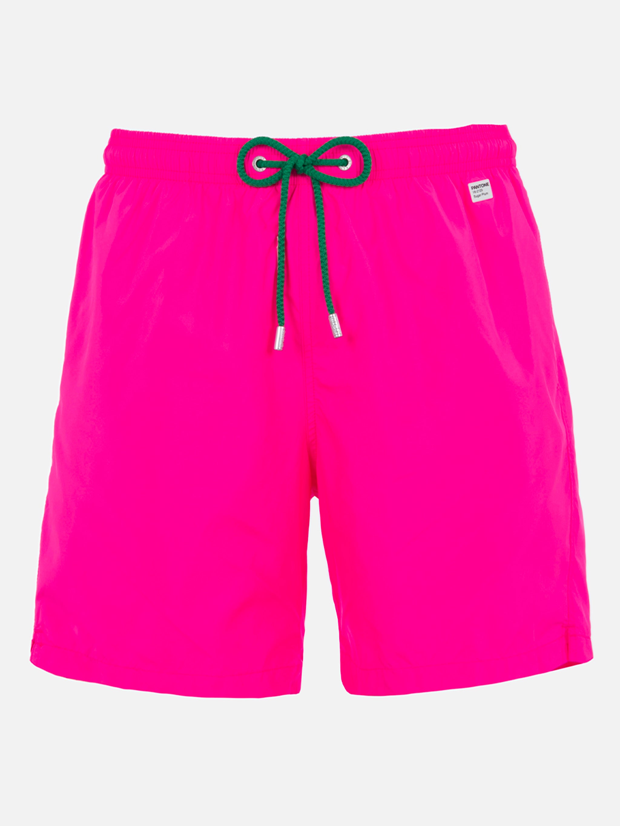 Man Lightweight Fabric Fluo Pink Swim Shorts Lighting Pantone | Pantone® Special Edition __single__ Swimshort