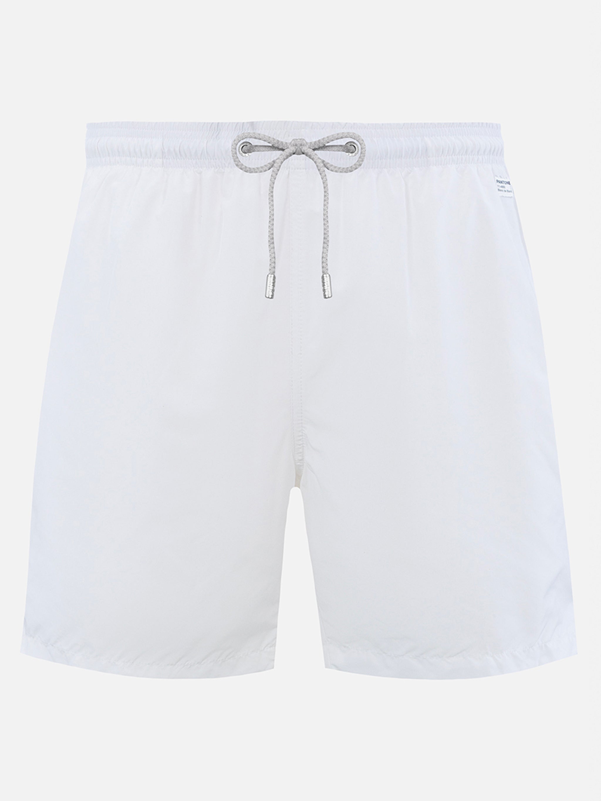 Man Lightweight Fabric White Swim Shorts Lighting Pantone | Pantone® Special Edition Swimshort