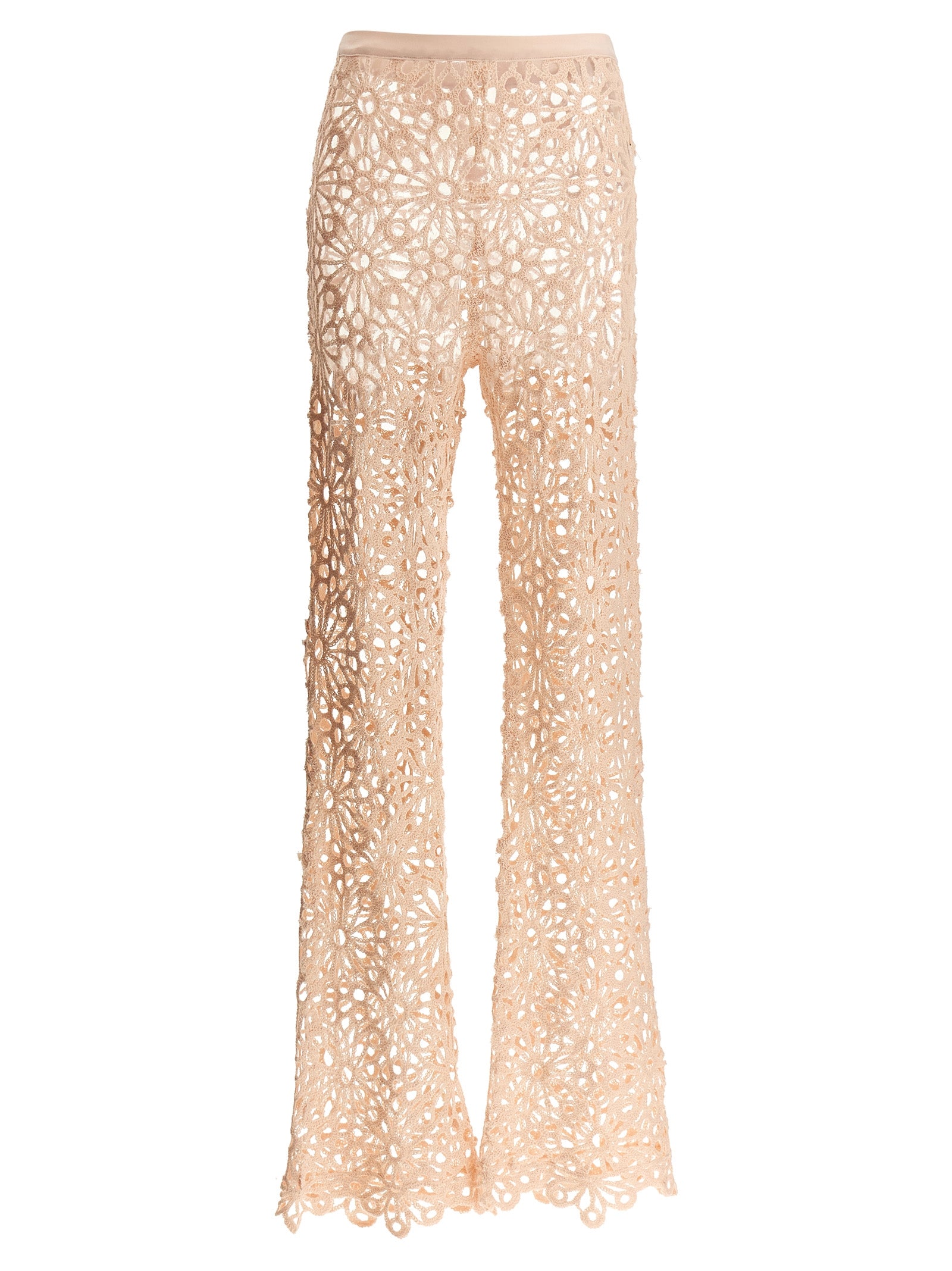 Crochet pants Pink Cotton