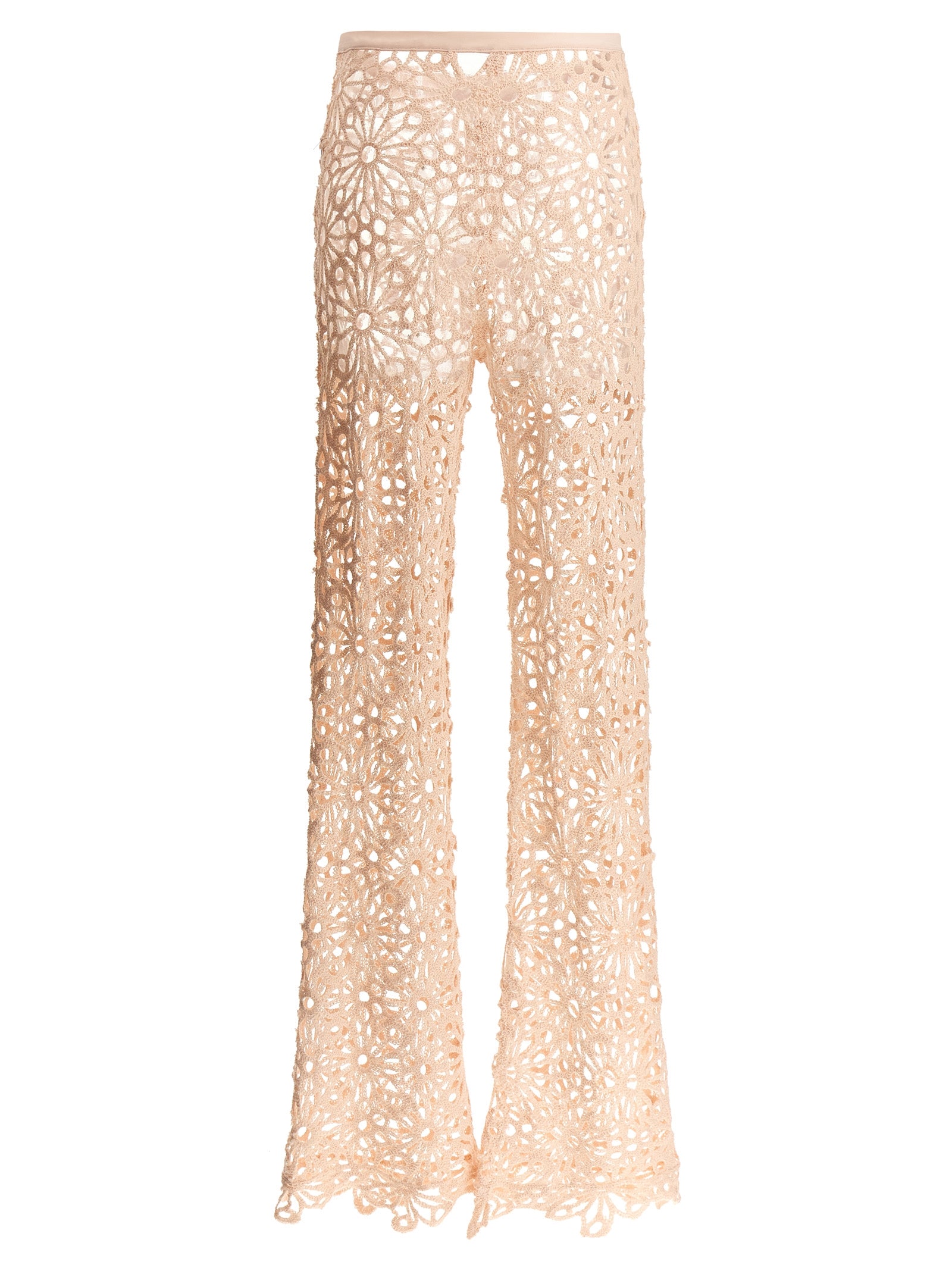 Crochet pants Pink Cotton